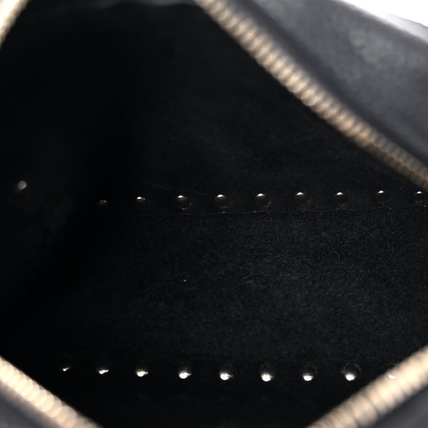 Pebbled Calfskin Rockstud Camera Crossbody Bag Black