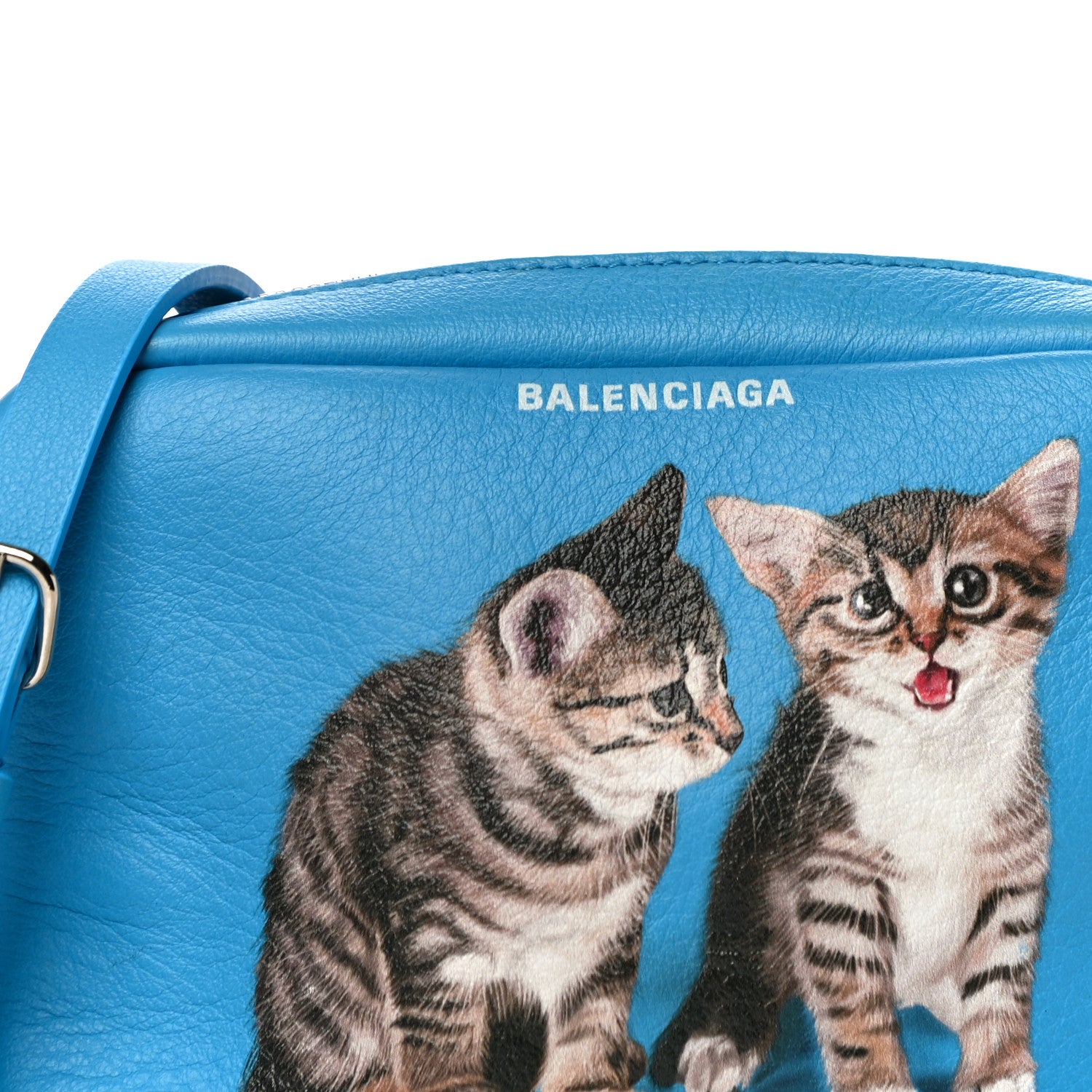 Balenciaga Calfskin XS Everyday Kittens Camera Bag Bleu 7 of 14