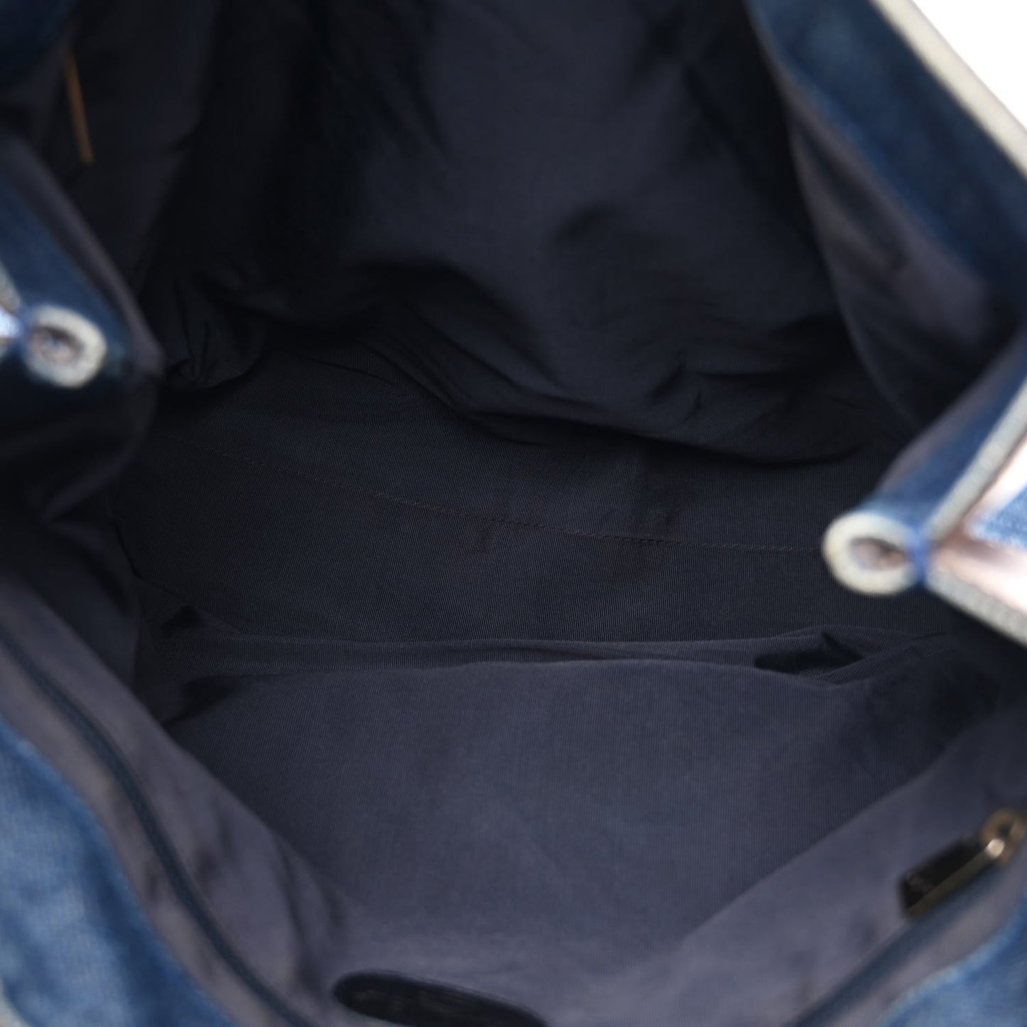 Denim CC Tote Bag Blue Brown