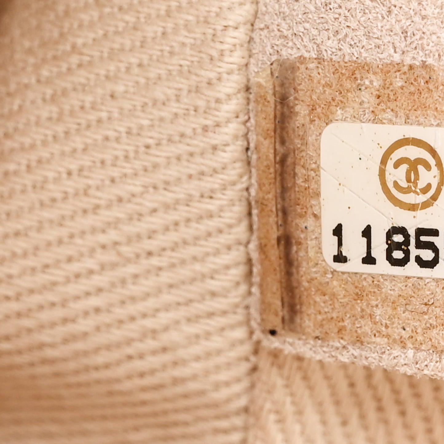 Lambskin Quilted Jumbo Icons Secret Label Flap Beige