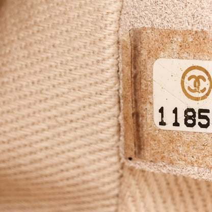Chanel Lambskin Quilted Jumbo Icons Secret Label Flap Beige 7 of 14