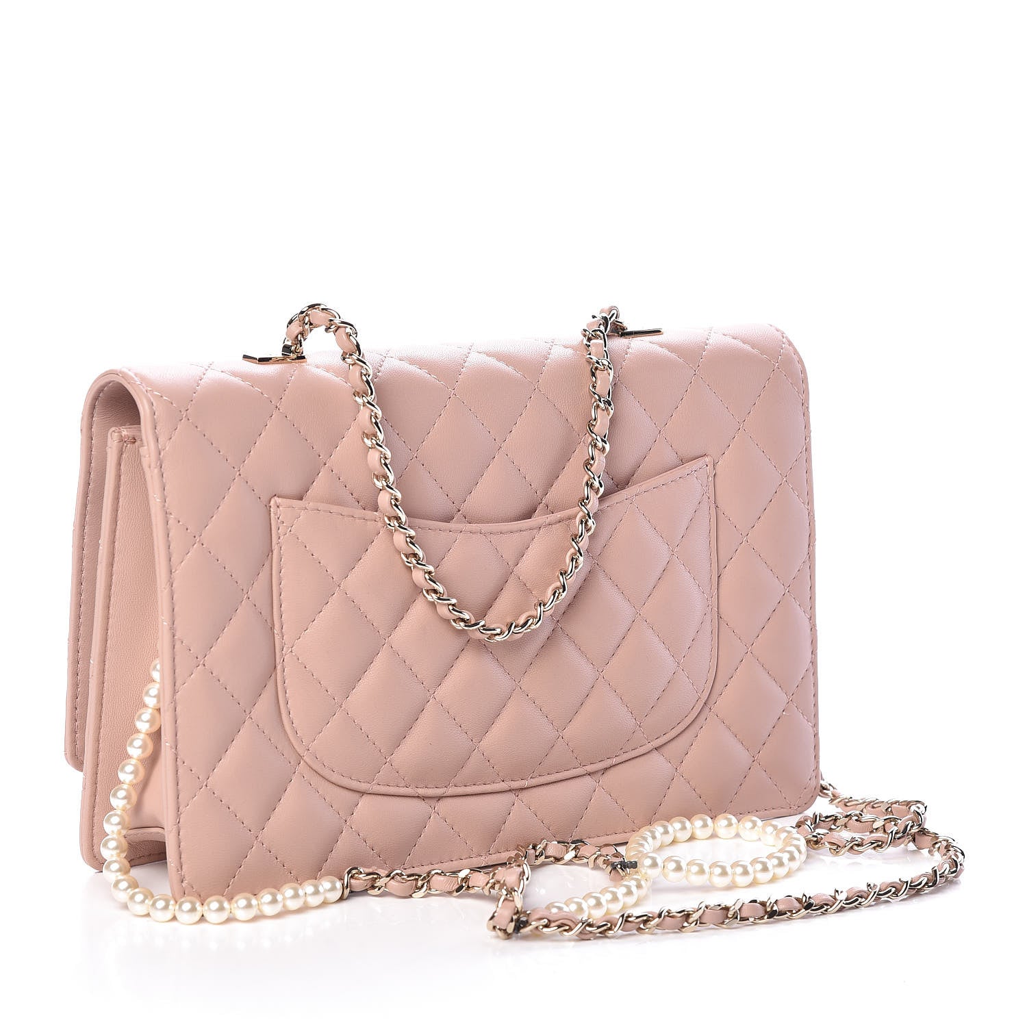 Chanel Lambskin Quilted Fantasy Pearl Flap Nude 3 of 10