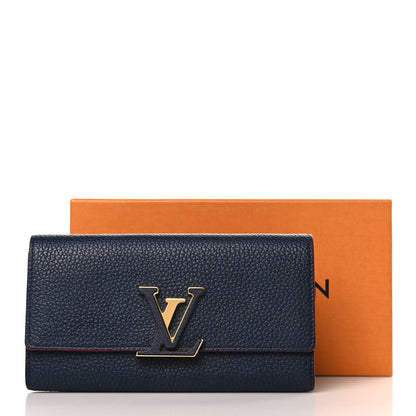 Louis Vuitton Taurillon Capucines Wallet Marine Rouge 7 of 7