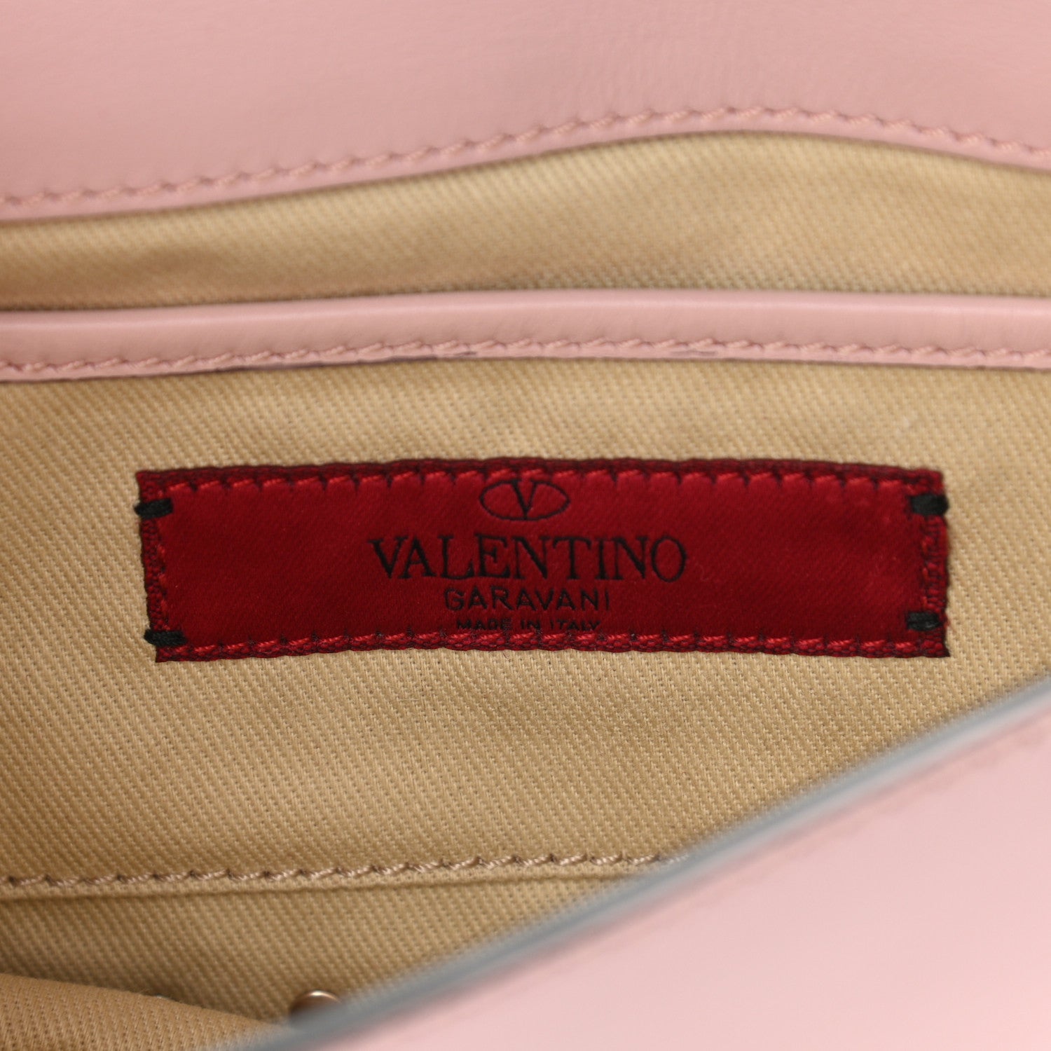 Valentino Garavani Vitello Mini Rockstud Flap Saddle Crossbody Bag Water Rose 5 of 8