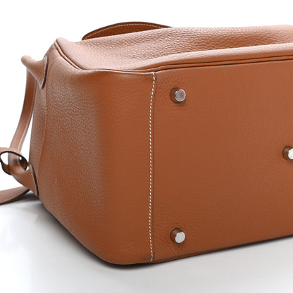 Hermes Taurillon Clemence Lindy 34 Gold 8 of 11