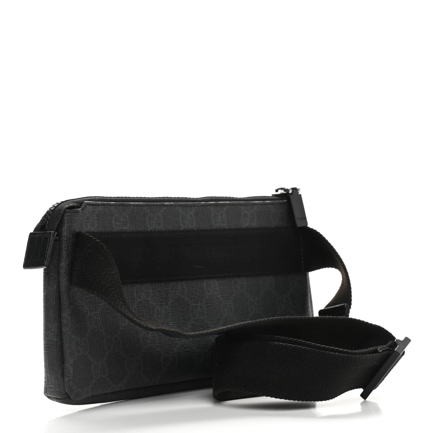 GG Plus Monogram Waist Belt Bag Black