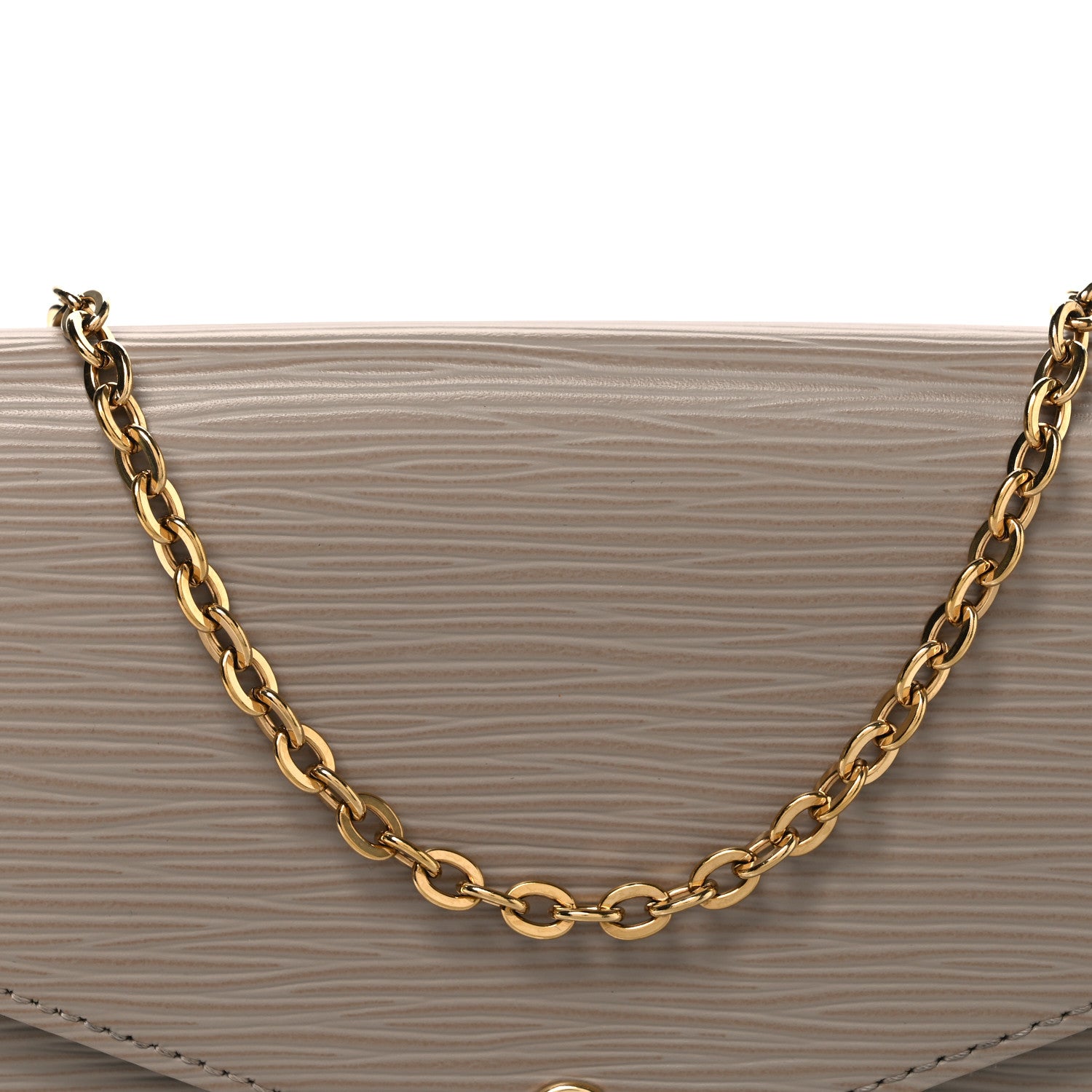 Louis Vuitton Epi Felicie Pochette Chain Wallet Galet 7 of 10