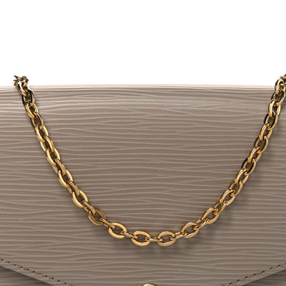 Louis Vuitton Epi Felicie Pochette Chain Wallet Galet 7 of 10