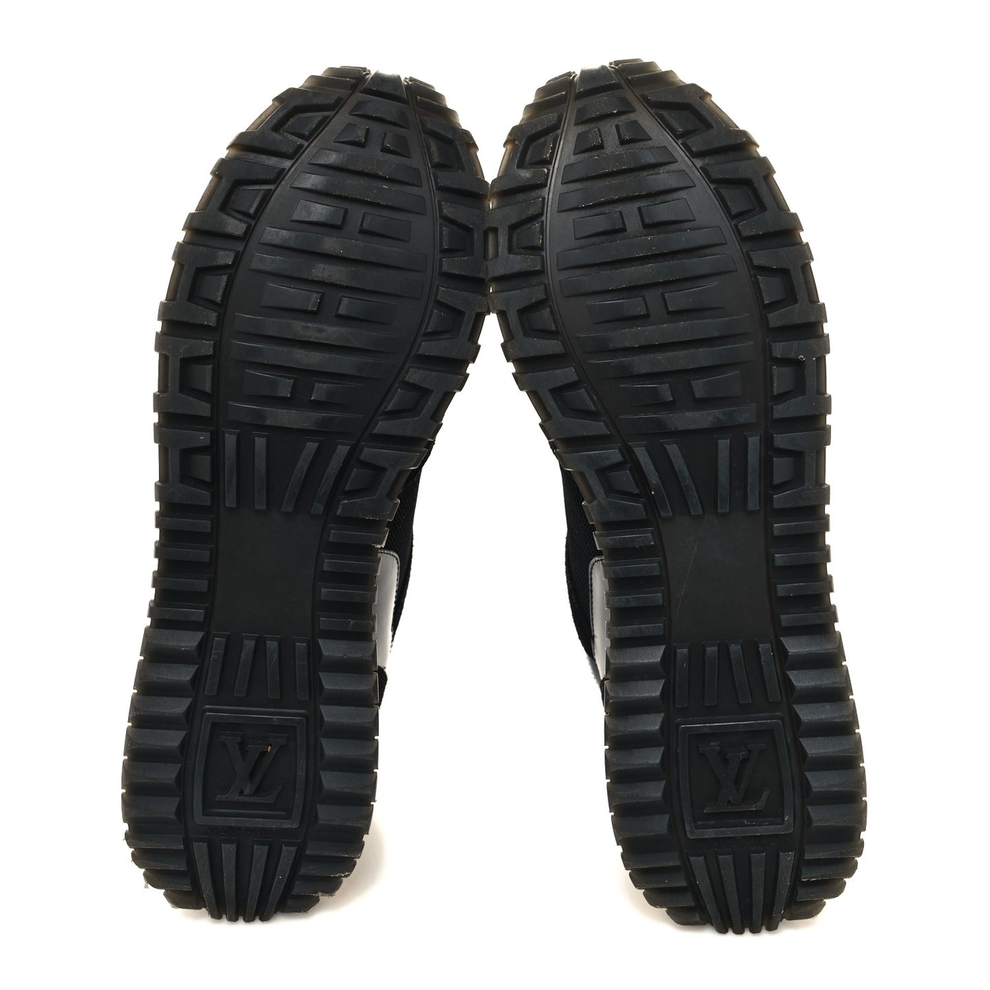 Suede Monogram Run Away Sneakers 39 Black