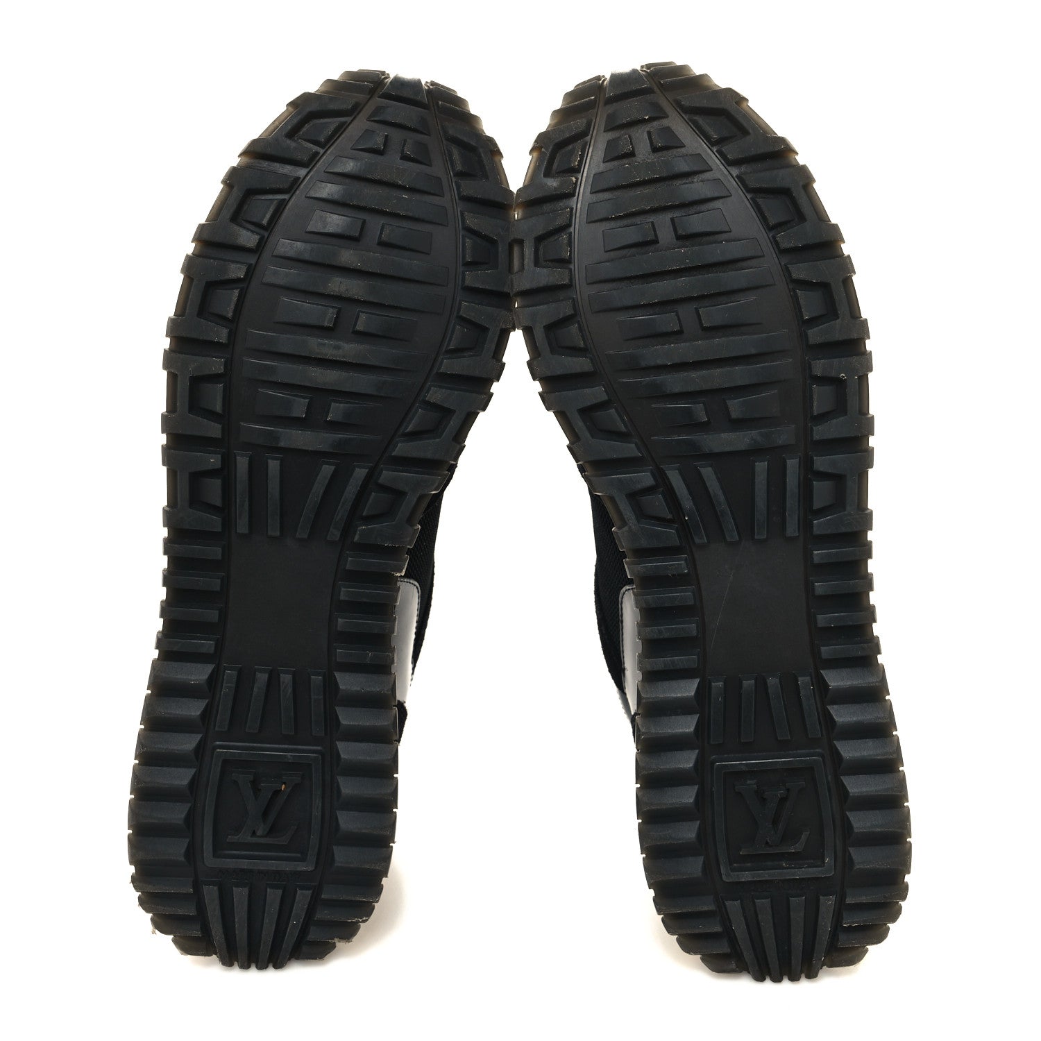 Louis Vuitton Suede Monogram Run Away Sneakers 39 Black 5 of 7