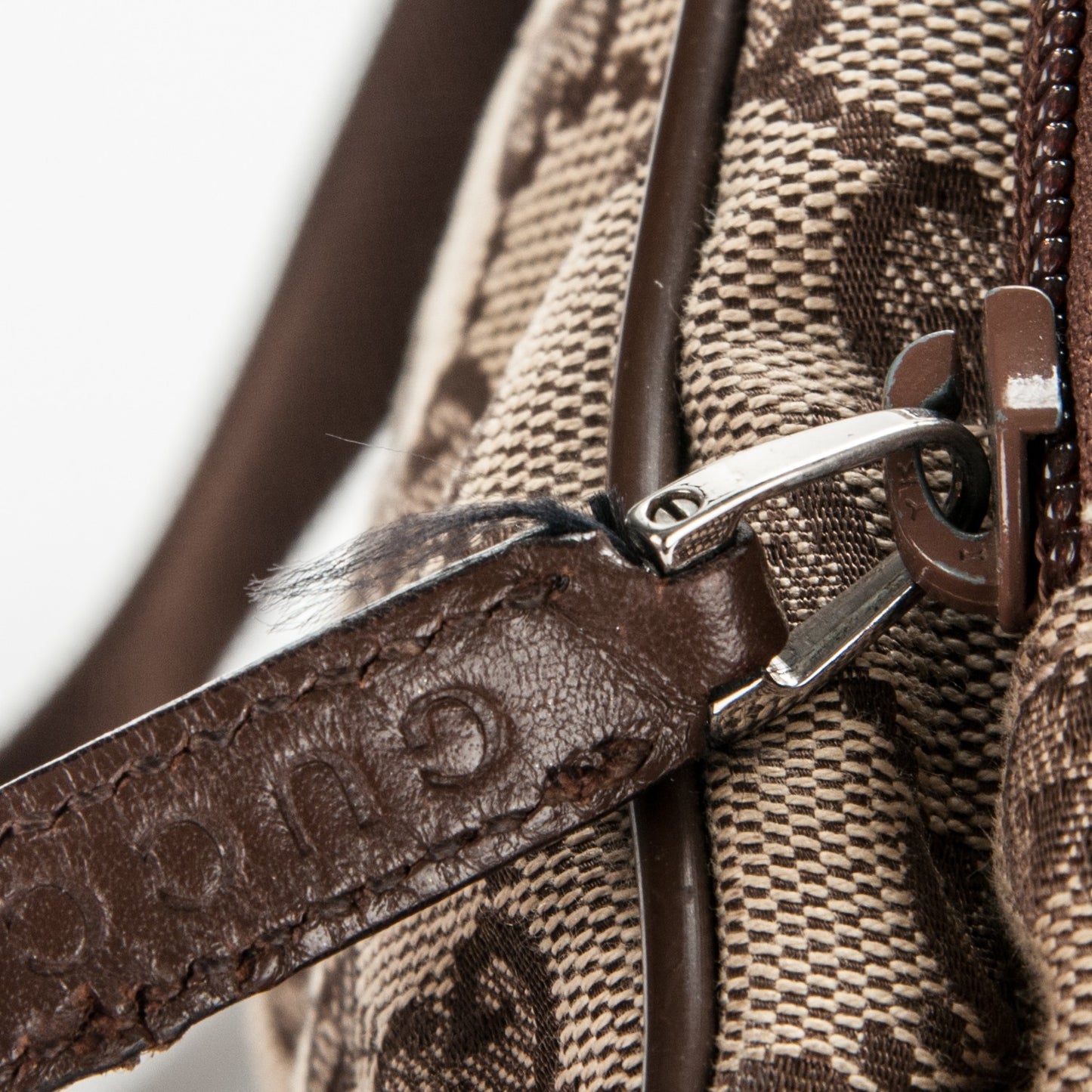 Monogram Flap Backpack Dark Brown