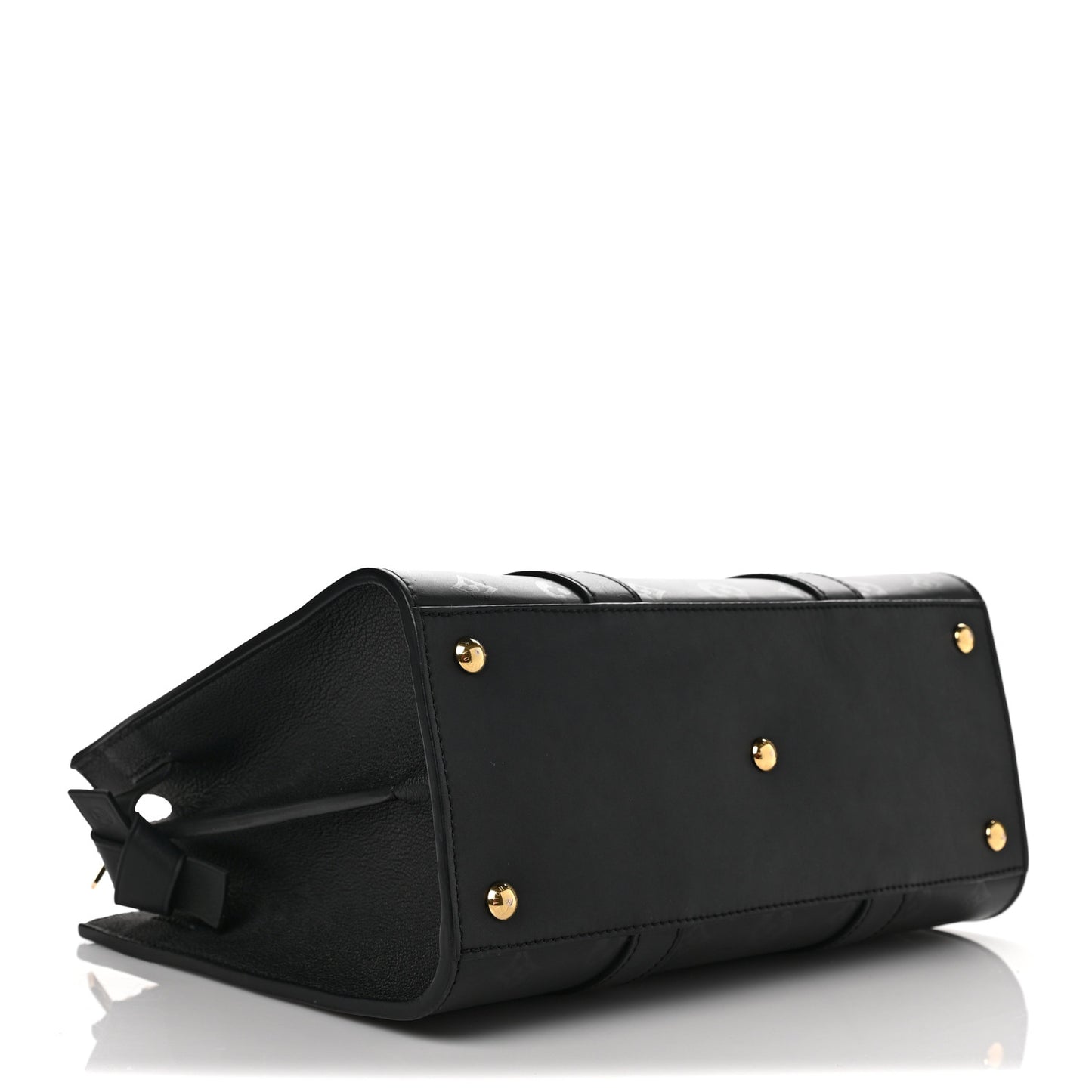 Monogram Cuir Plume Very Tote MM Black