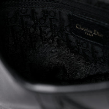 Christian Dior Shiny Goatskin Saddle Bag Black 9 of 15