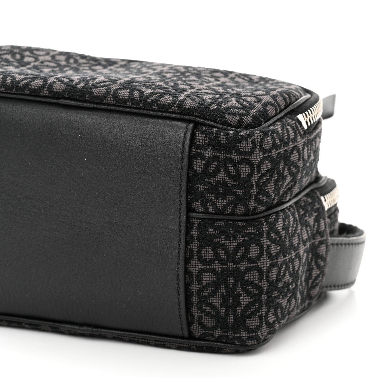 Loewe Jacquard Anagram Calfskin Mini Camera Bag Anthracite Black 10 of 10