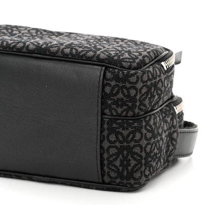 Loewe Jacquard Anagram Calfskin Mini Camera Bag Anthracite Black 10 of 10