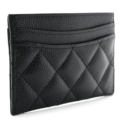 Chanel Caviar Quilted Card Holder Black 3 of 9