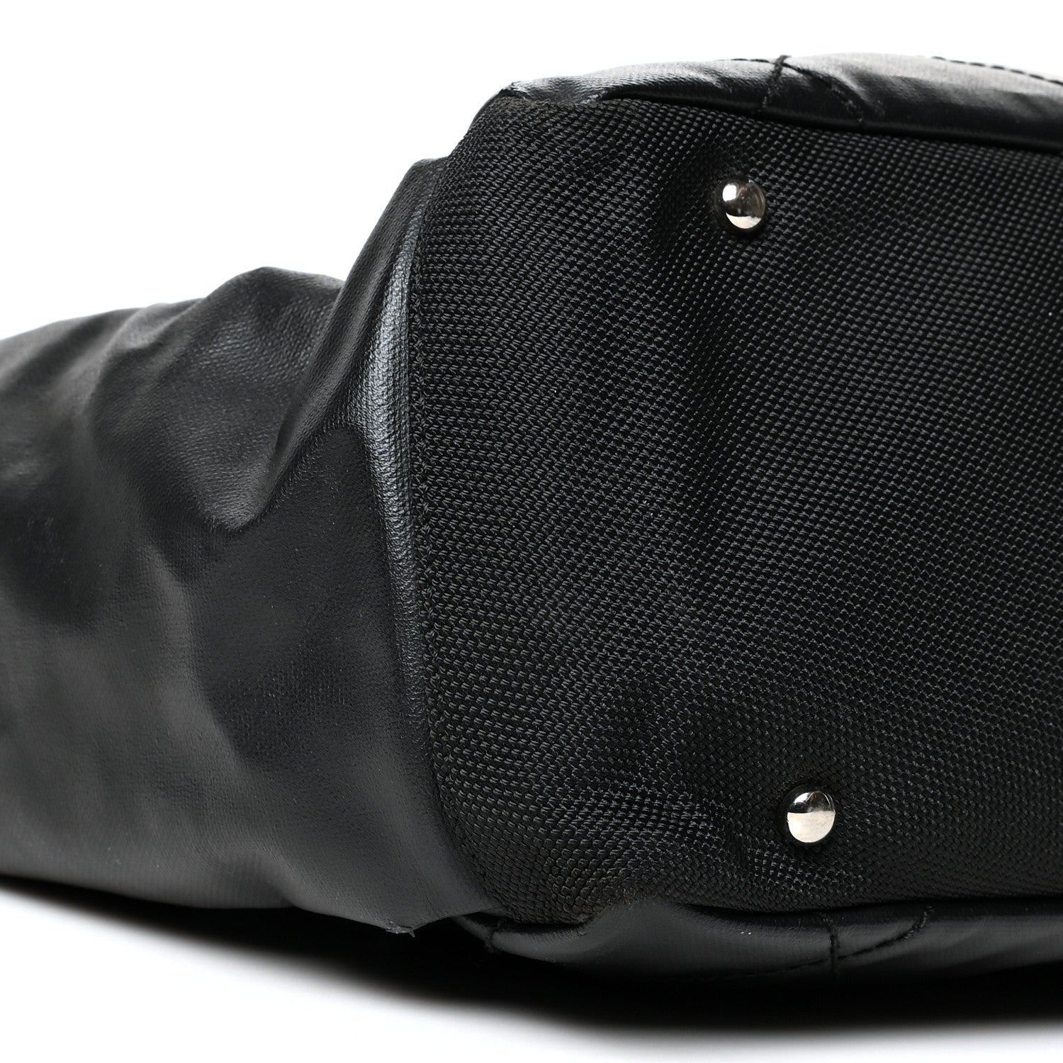 Chanel Coated Canvas Quilted Large Paris Biarritz Tote Black 11 of 14