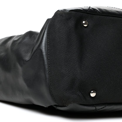 Chanel Coated Canvas Quilted Large Paris Biarritz Tote Black 11 of 14