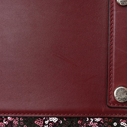 Louis Vuitton Sequin Monogram Sunshine Express Speedy Burgundy 15 of 15