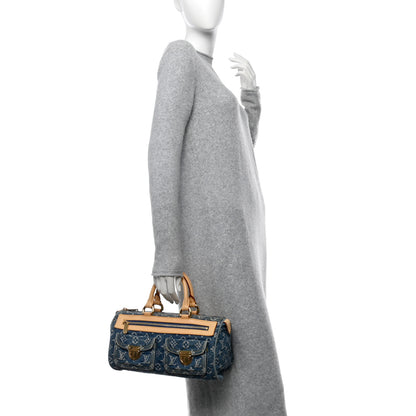 Louis Vuitton Monogram Denim Neo Speedy Blue 2 of 13