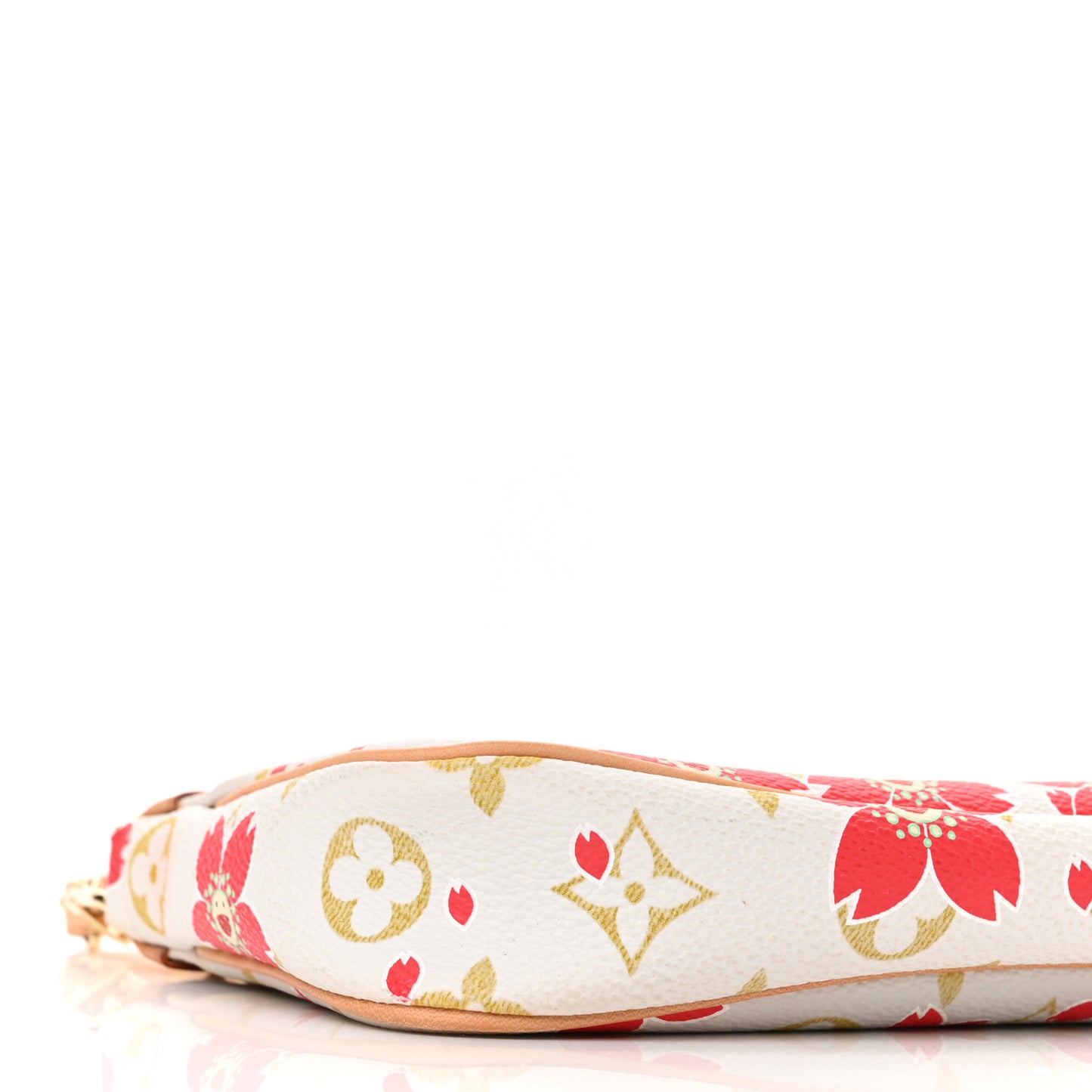 Monogram Cherry Blossom Pochette Accessories Red