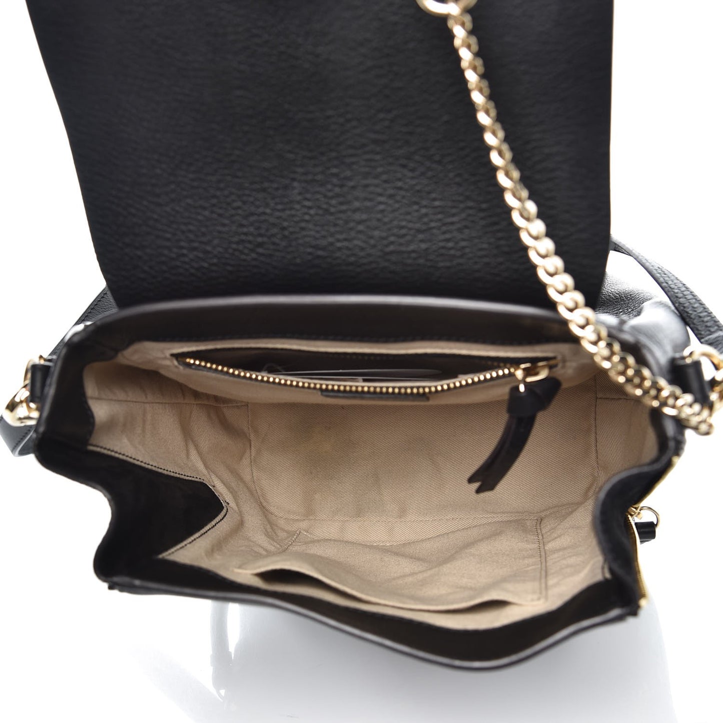 Suede Calfskin Small Faye Backpack Black