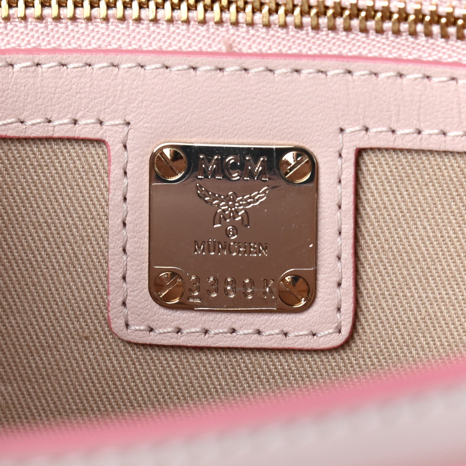 MCM Visetos Large Patricia Wallet On Chain Soft Pink 6 of 8
