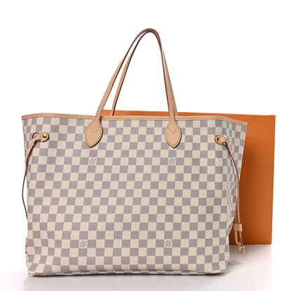 Louis Vuitton Damier Azur Neo Neverfull GM Rose Ballerine 10 of 10