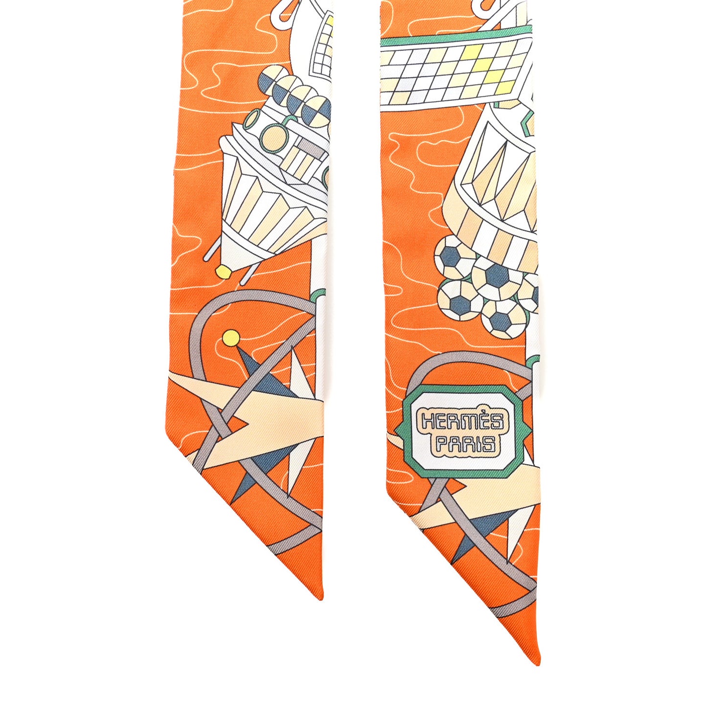 Silk Odyssey Twilly Orange Vert Jaune