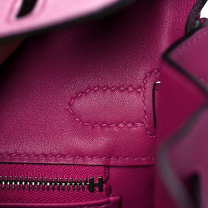 Hermes Swift Birkin 25 Rose Pourpre 23 of 34