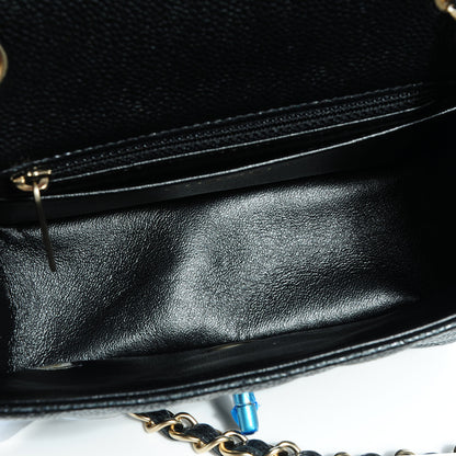 Chanel Caviar Quilted Mini Square Flap Bag Black 6 of 8