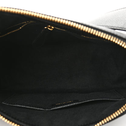 Burberry Soft Grain Calfskin House Check Small Helmsley Crossbody Black 5 of 13