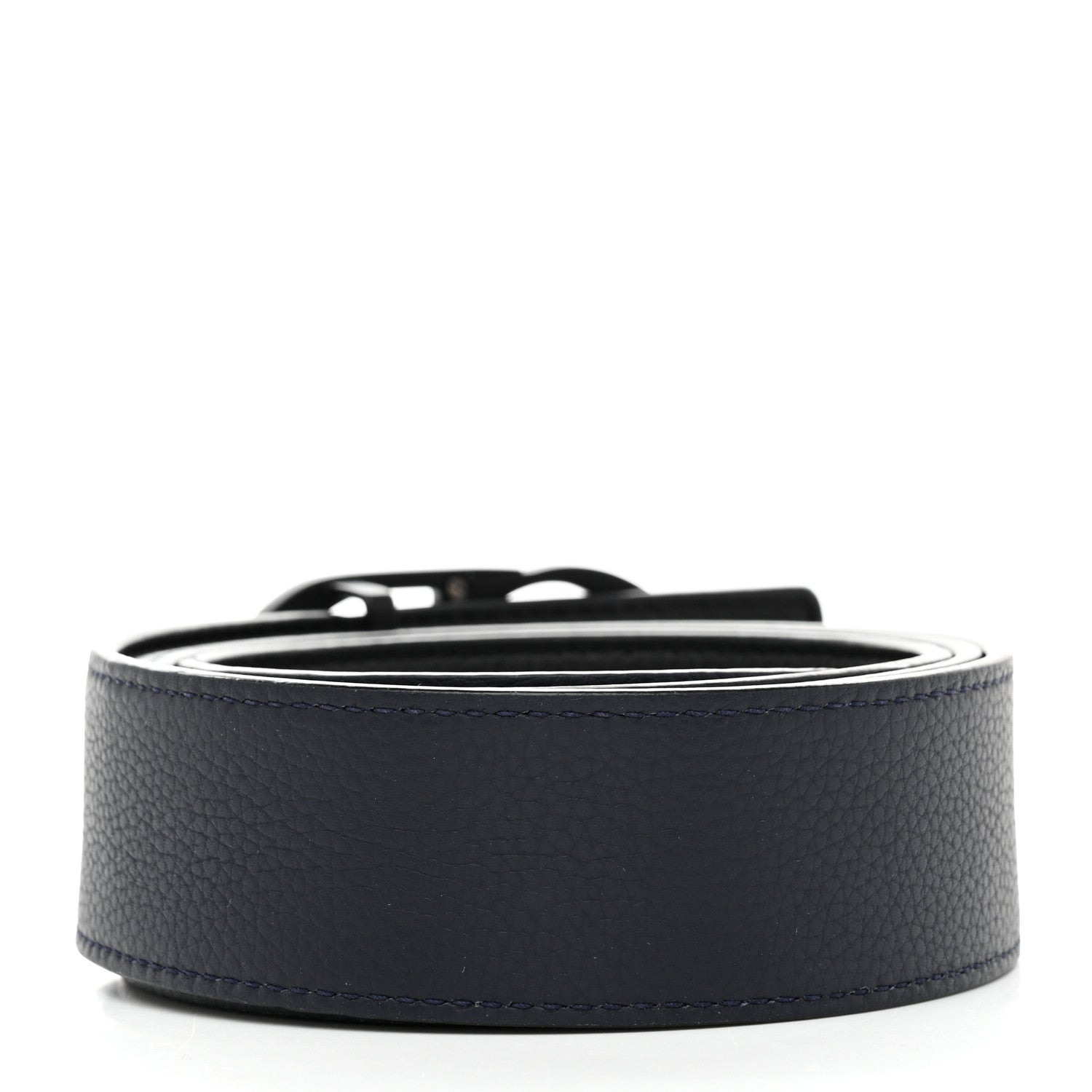 Christian Dior Ultra Matte Calfskin 35mm Montaigne Belt 110 44 Blue Black 3 of 8
