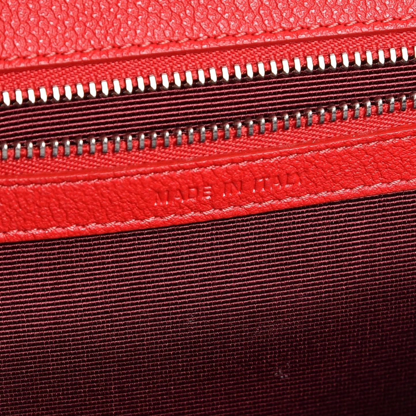 Grained Calfskin Medium Diorama Flap Bag Red