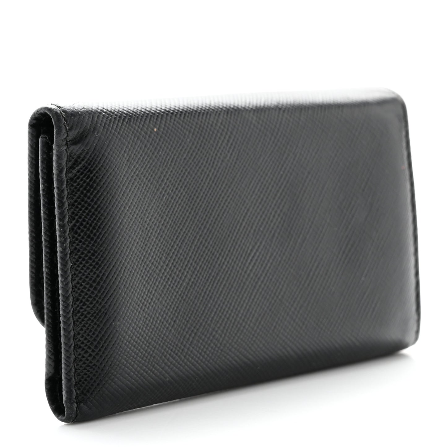 Saffiano Metal 6 Key Holder Black