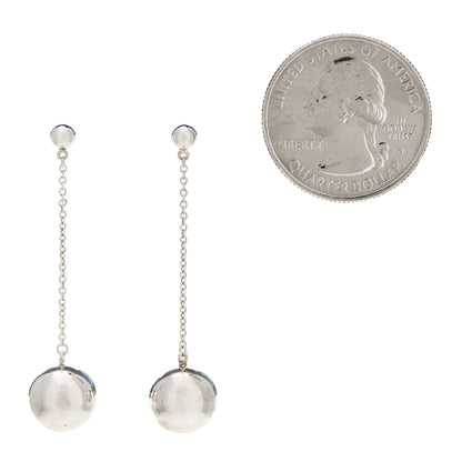 Tiffany Sterling Silver 10mm HardWear Ball Drop Earrings 2 of 4