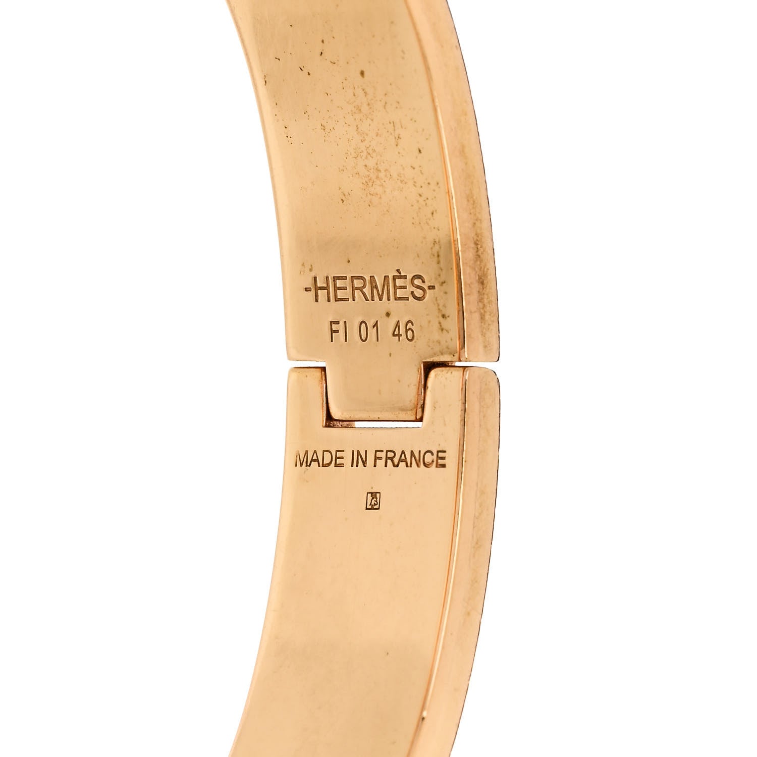 Hermes Enamel Narrow Clic Clac H Bracelet GM Rose Dragee 4 of 5