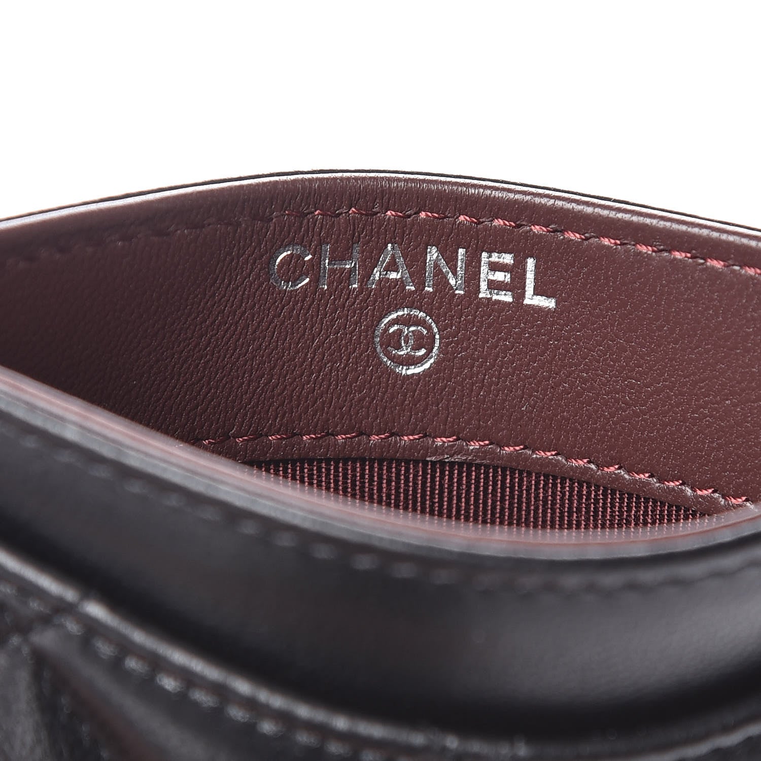 Chanel Lambskin Quilted Card Holder Black 6 of 9