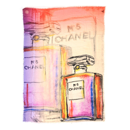 Chanel Cashmere CC No 5 Scarf Shawl Multicolor 1 of 3