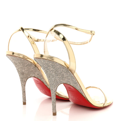 Christian Louboutin Specchio Arch Queen Strass 100 Platform Sandals 39 Platine 4 of 12
