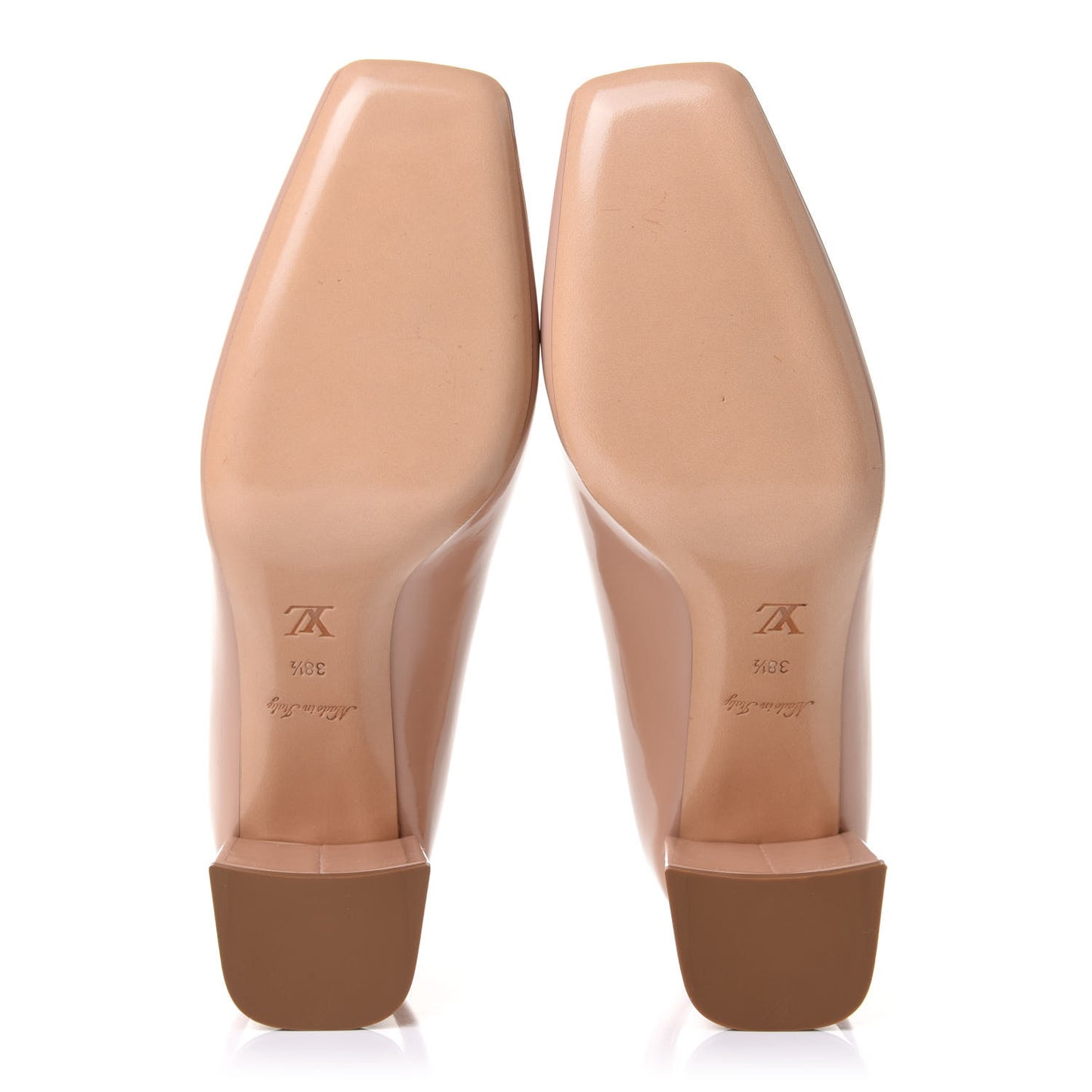 Patent Calfskin Madeleine Pumps 38.5 Blush