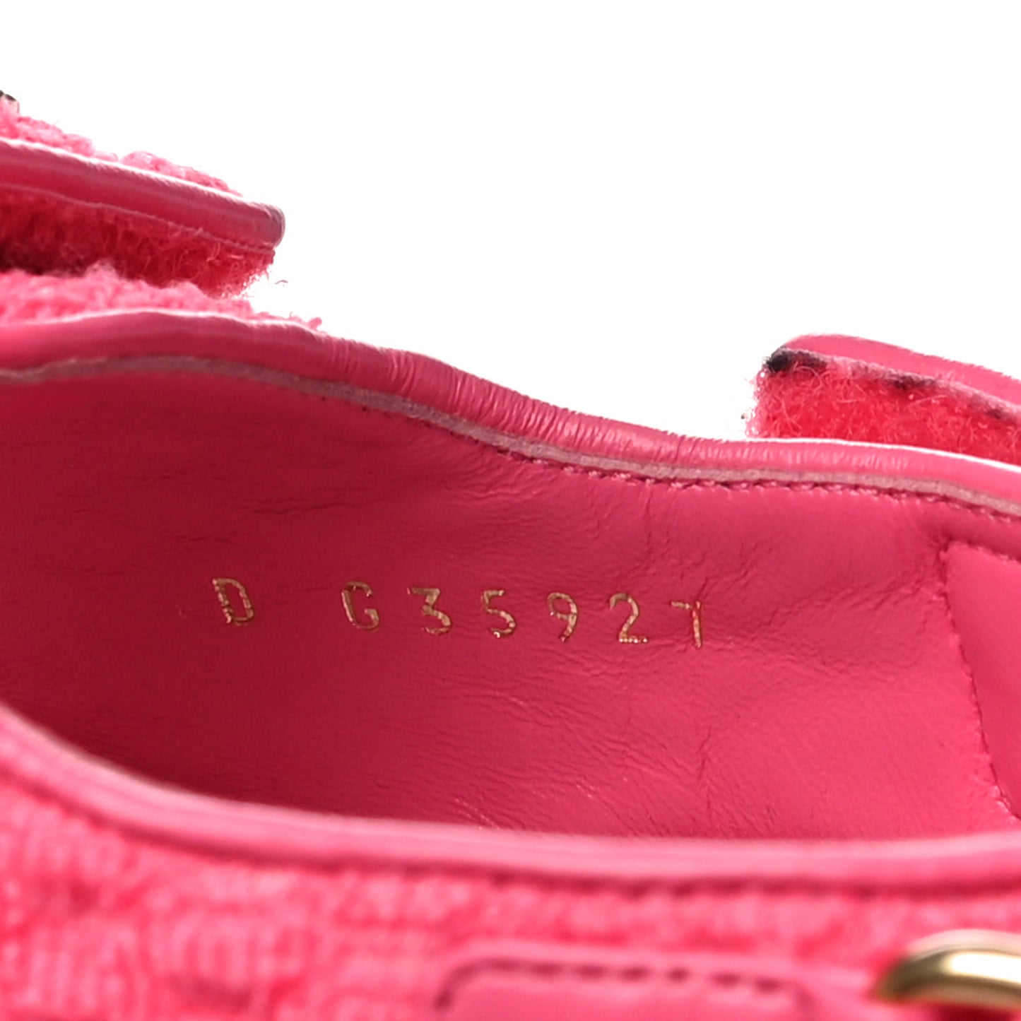Knit Fabric Velcro Dad Sandals 40 Pink