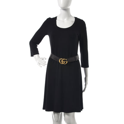 Gucci Moon Calfskin Double G 40mm Belt 90 36 Dark Cocoa 2 of 7
