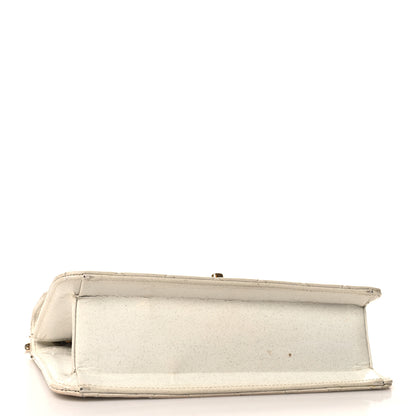 Chanel Patent Quilted Evening Star East West Flap White 4 of 13