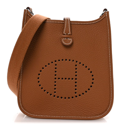 Hermes Taurillon Clemence Evelyne TPM Gold 1 of 11