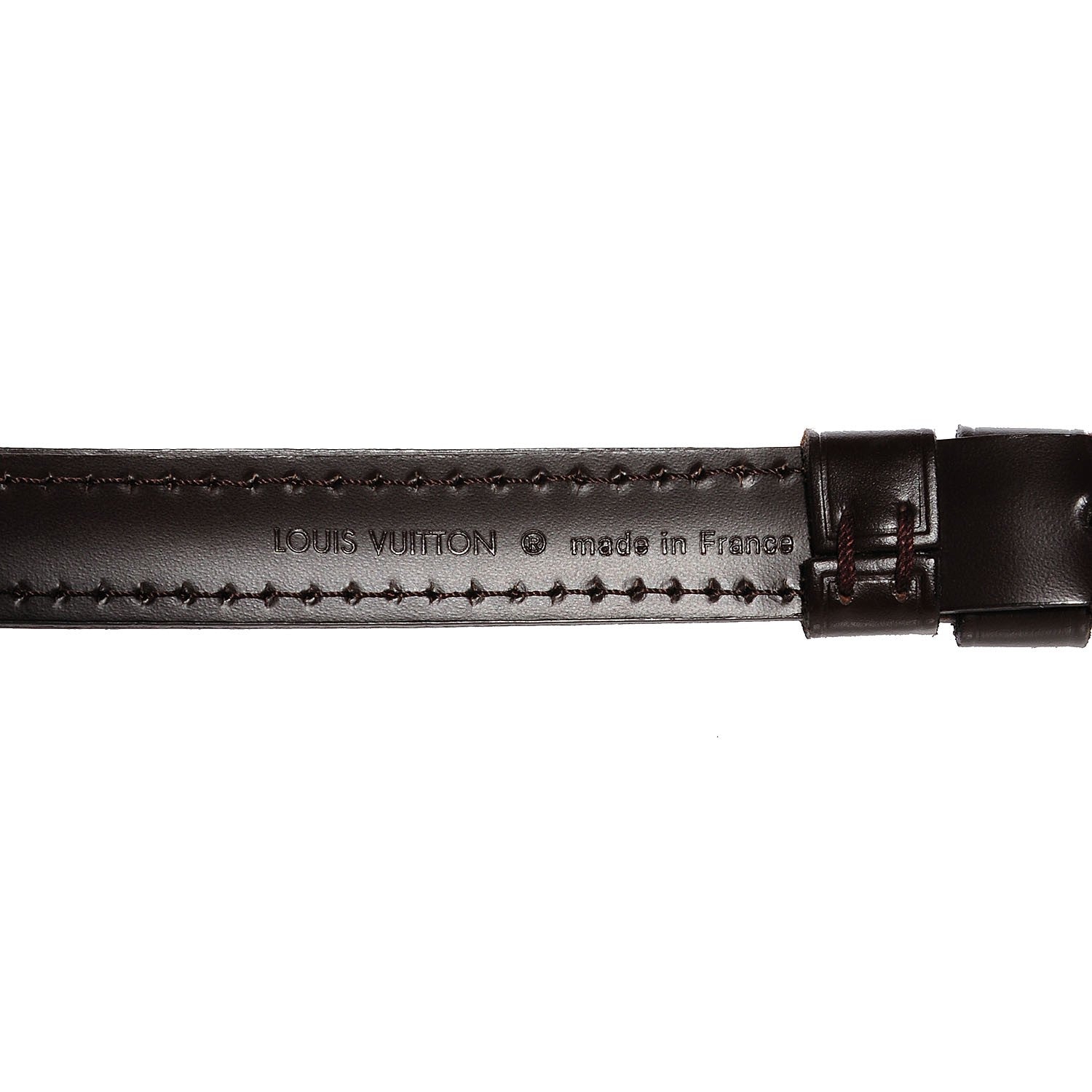 Louis Vuitton Leather Adjustable Strap Brown 3 of 4