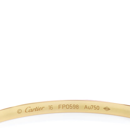 Cartier 18K Yellow Gold Small LOVE Bracelet 16 3 of 4