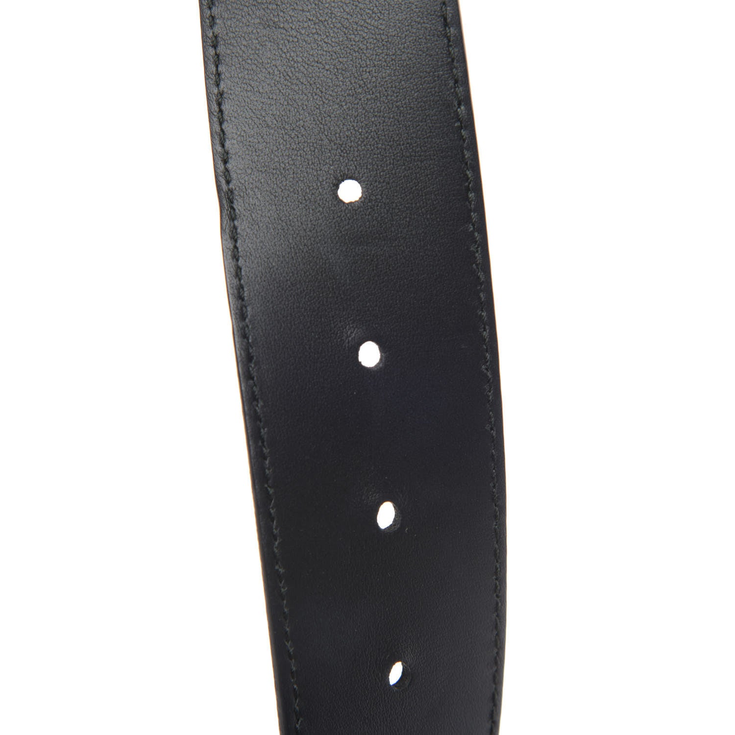 Gucci Moon Calfskin Pearl Double G 40mm Belt 95 38 Black Cream 6 of 6