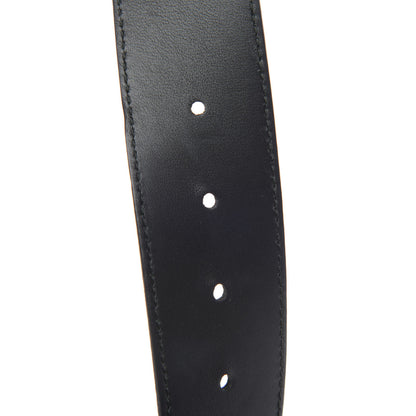 Gucci Moon Calfskin Pearl Double G 40mm Belt 95 38 Black Cream 6 of 6