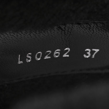 Louis Vuitton Calfskin Shearling Beaubourg Ankle Boots 37 Black 6 of 10